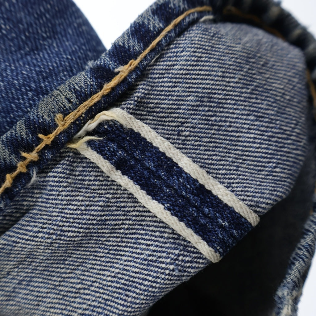 Levi's(リーバイス) 50S VINTAGE 501XX 53MODEL 革パッチ 隠しリベット ボタン裏ツーブロンク 両面BIGE ボタンフライ デニムパンツ インディゴ
