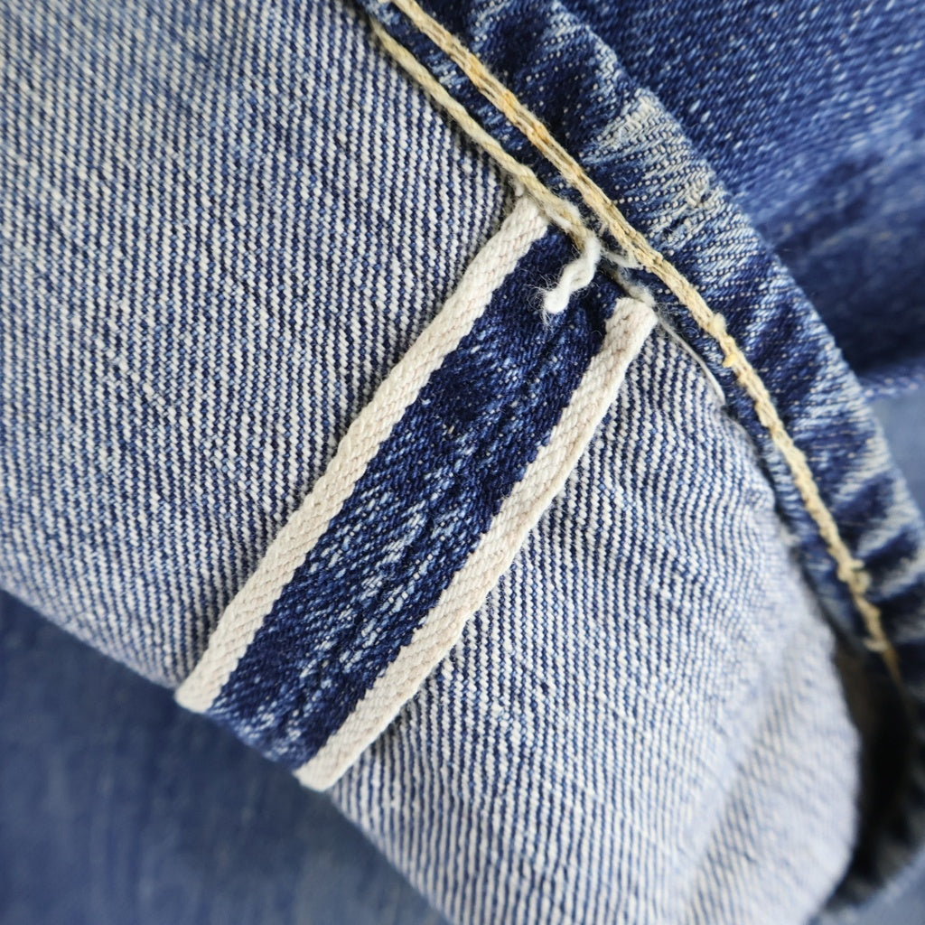 Levi's(リーバイス) 40-50S VINTAGE 501XX 47MODEL 革パッチ ボタン裏ツーブロンク 隠しリベット 片面BIG E センターセット 通常R ボタンフライ デニムパンツ インディゴ