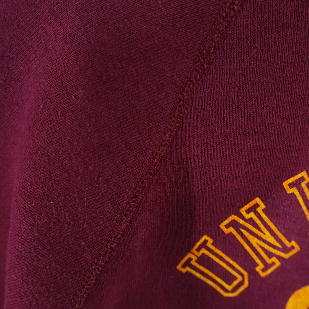 VINTAGE(ヴィンテージ) 60S COLLEGE FLOCK PRINT SWEAT 脇ガゼット カレッジ フロッキープリント スウェット レッド
