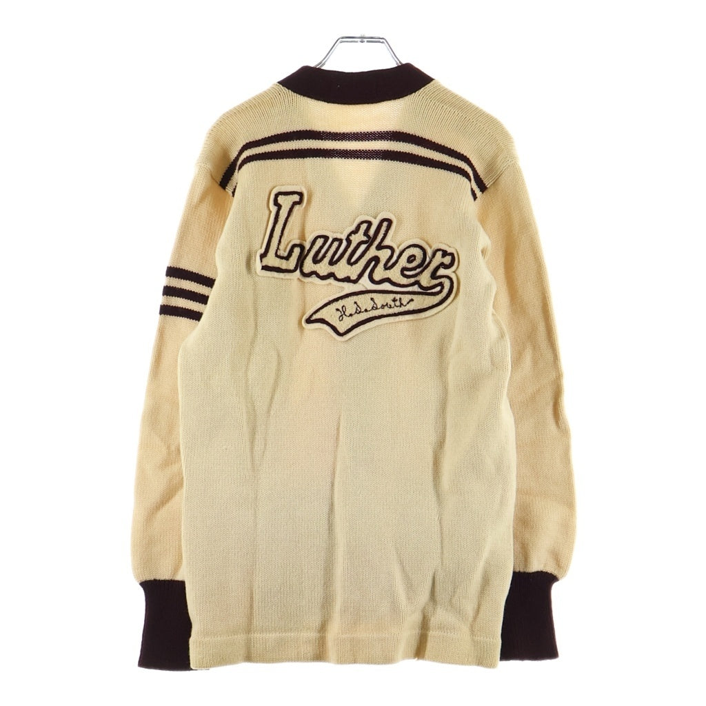 VINTAGE(ヴィンテージ) 50S LOGAN WOOL LETTERD CARDIGAN ウール レタードカーディガン ベージュ