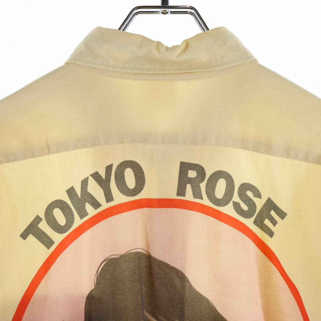 Yohji Yamamoto POUR HOMME(ヨウジヤマモト プールオム) 91AW TOKYO ROSE L/S SHIRT 杖村さえこ 東京ローズ 長袖 シャツ ベージュ