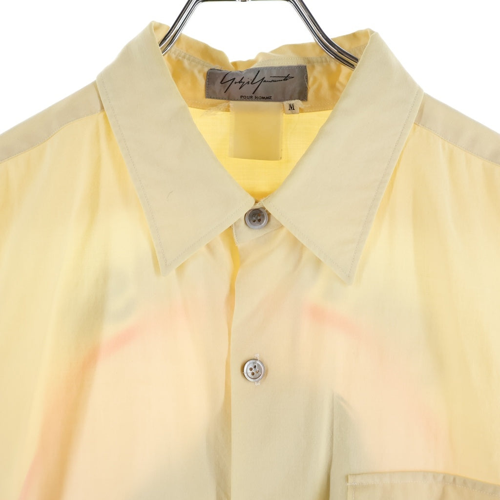 Yohji Yamamoto POUR HOMME(ヨウジヤマモト プールオム) 91AW TOKYO ROSE L/S SHIRT 杖村さえこ 東京ローズ 長袖 シャツ ベージュ