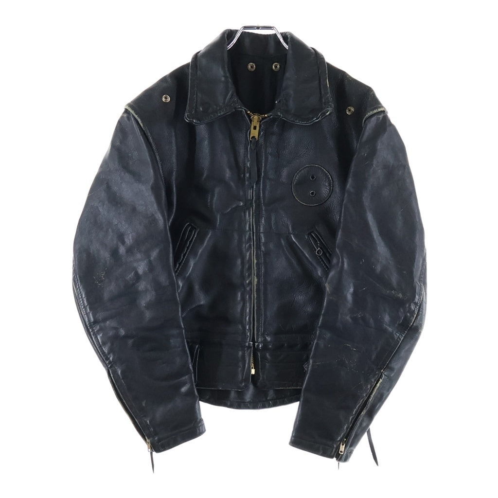VINTAGE(ヴィンテージ) 60S CAL LEATHER CHP JACKET シングルライダースレザージャケット ブラック