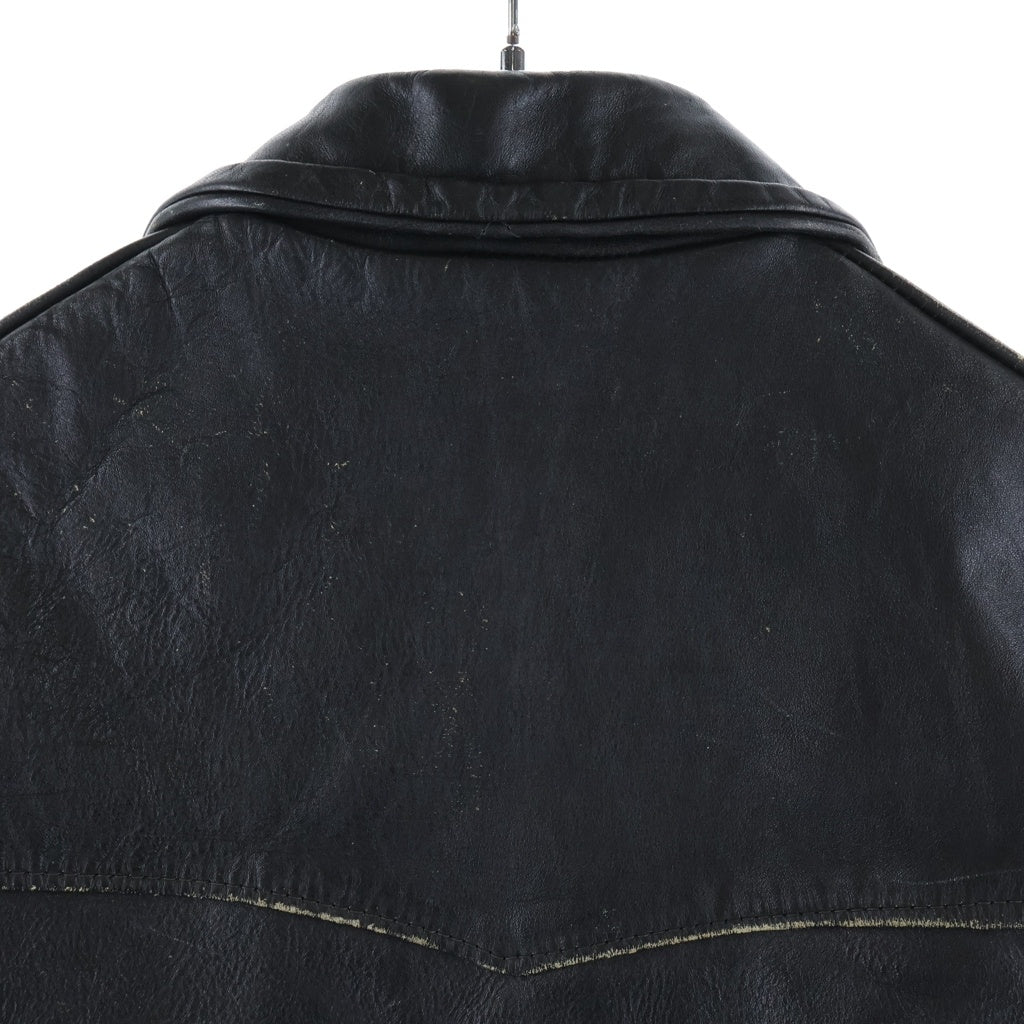 VINTAGE(ヴィンテージ) 60S CAL LEATHER CHP JACKET シングルライダースレザージャケット ブラック