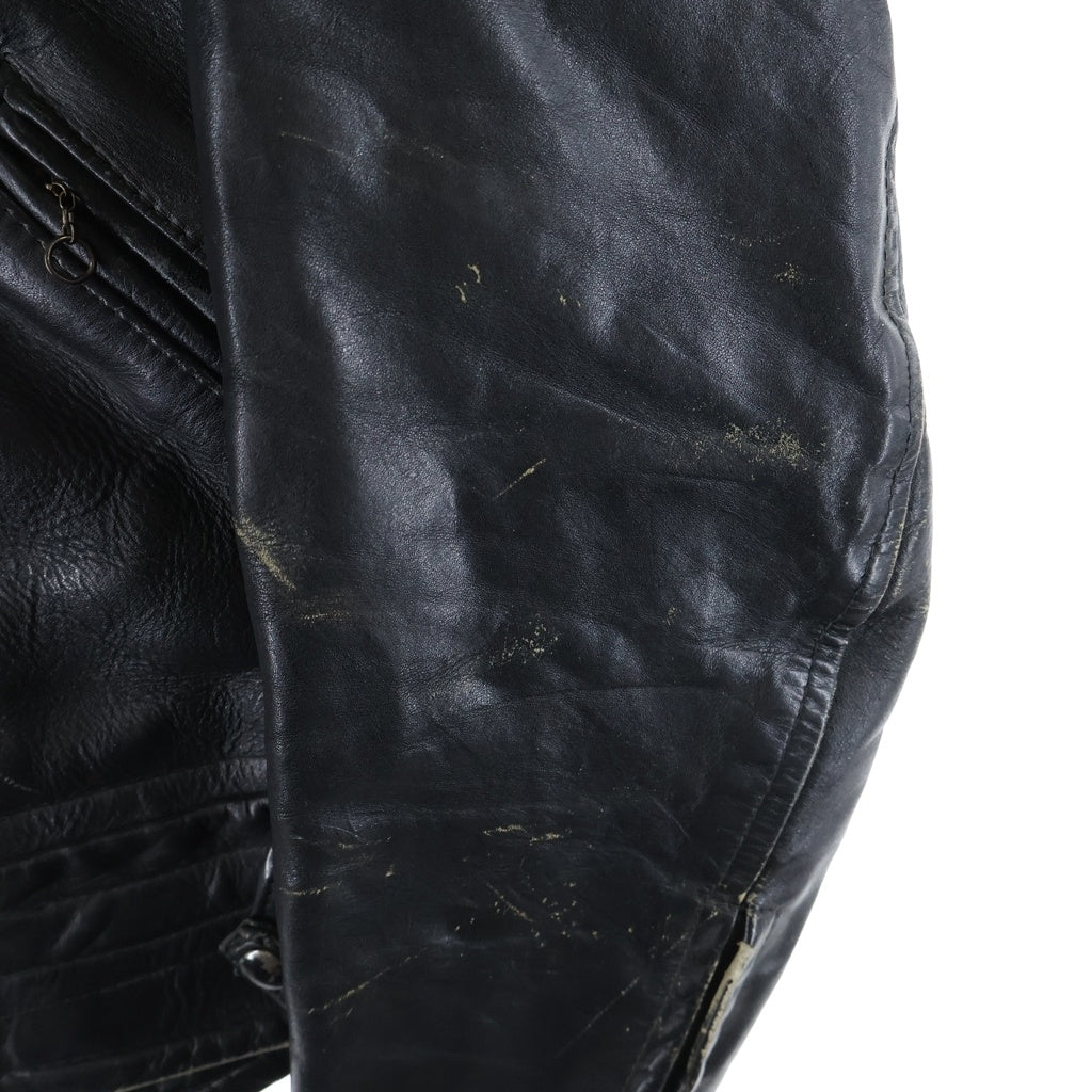 VINTAGE(ヴィンテージ) 60S CAL LEATHER CHP JACKET シングルライダースレザージャケット ブラック