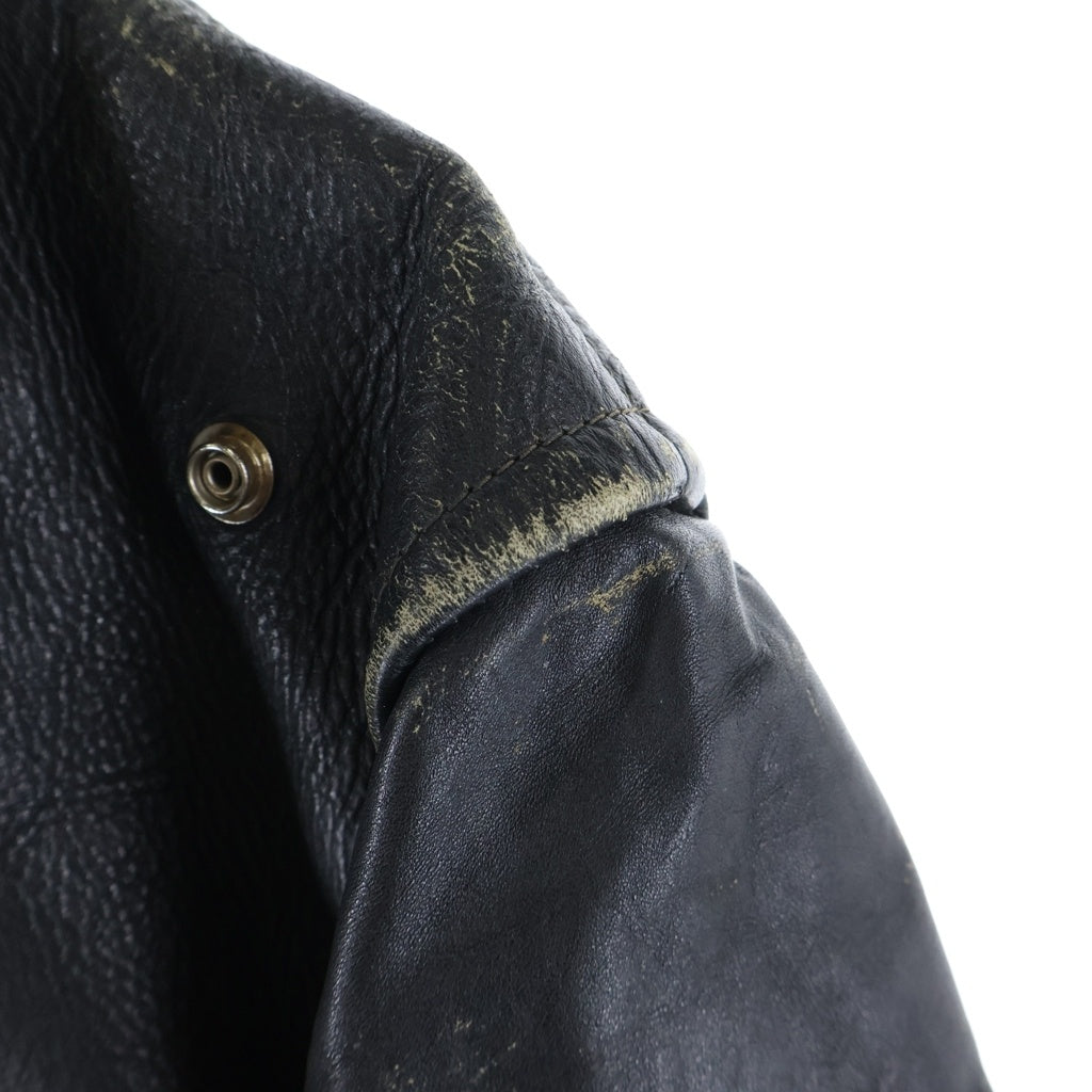 VINTAGE(ヴィンテージ) 60S CAL LEATHER CHP JACKET シングルライダースレザージャケット ブラック