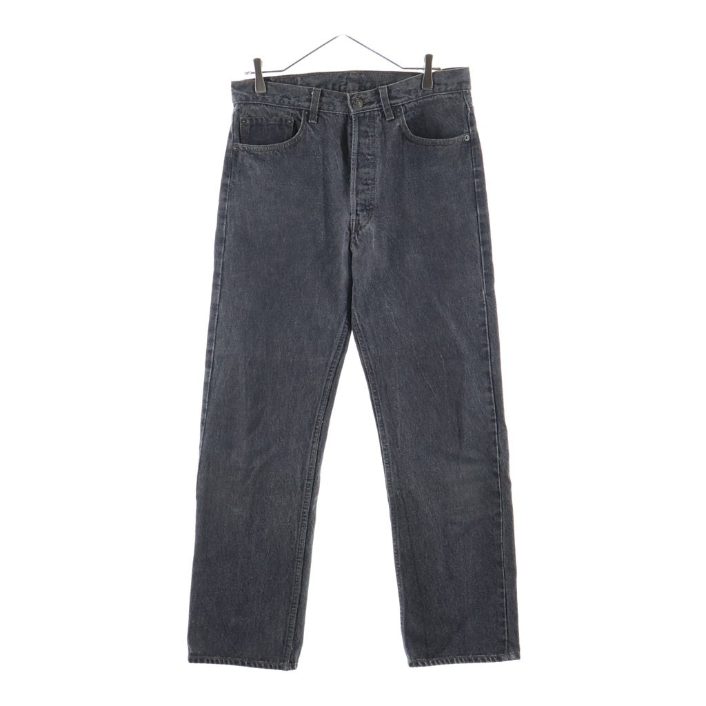 Levi's(リーバイス) 90S VINTAGE 501 後染め ボタン裏520 スモールe USA製 フライボタン デニム パンツ ブラック