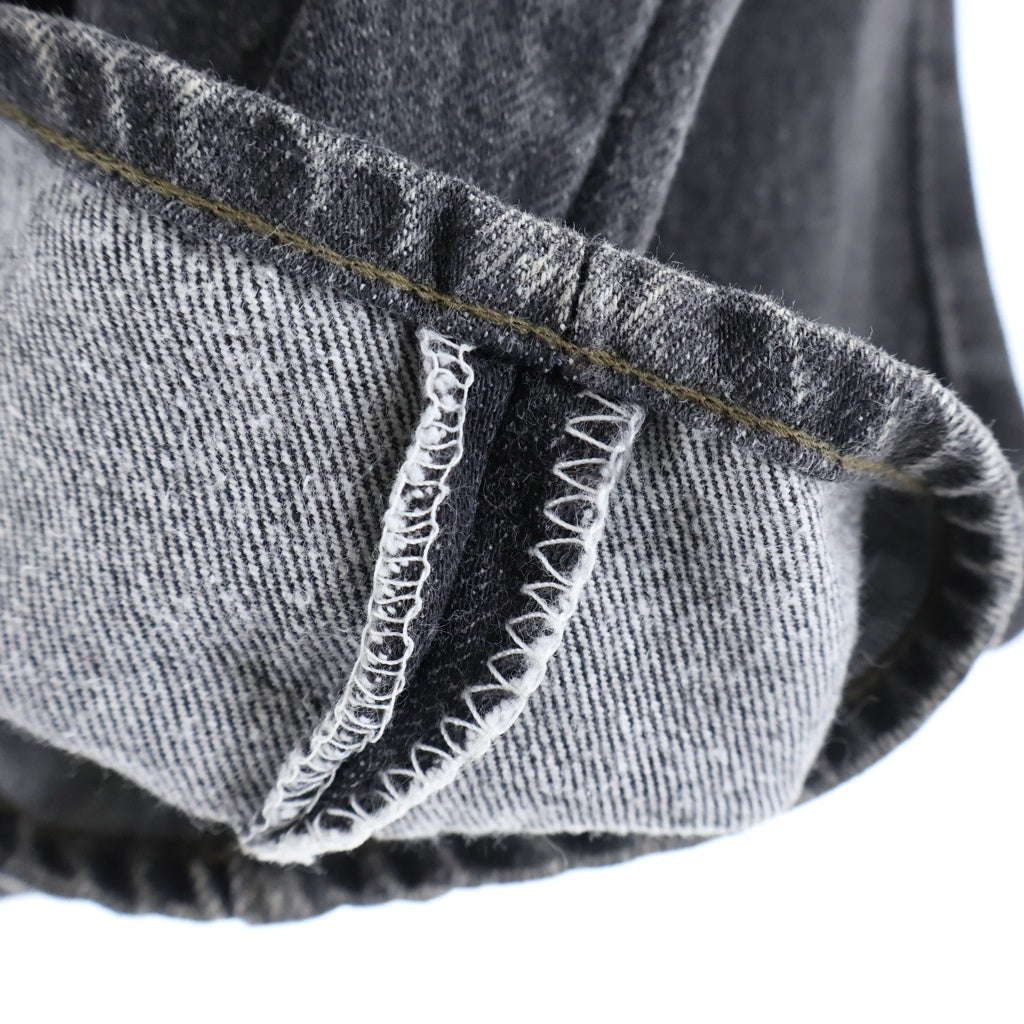 Levi's(リーバイス) 90S VINTAGE 501 後染め ボタン裏520 スモールe USA製 フライボタン デニム パンツ ブラック