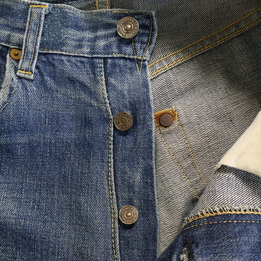 Levi's(リーバイス) 40-50S VINTAGE 503BXX BIG E 均等V 片面タブ 通常R コインポケット裏耳付き デニムパンツ インディゴ