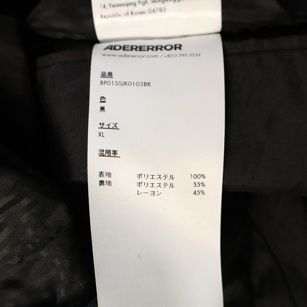 ADER ERROR(アーダーエラー) LATON JACKET PRODUCT 6 ラトン ジャケット ブラック BP01SSJK0103BK