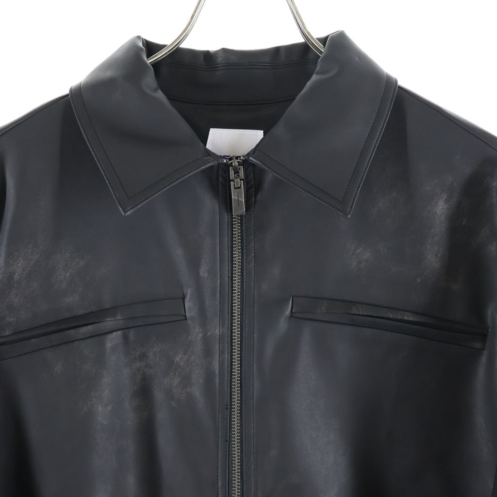 ADER ERROR(アーダーエラー) FAKE LEATHER JACKET PRODUCT 14 フェイク レザー ジャケット ブラック BP01SSJK0801BK