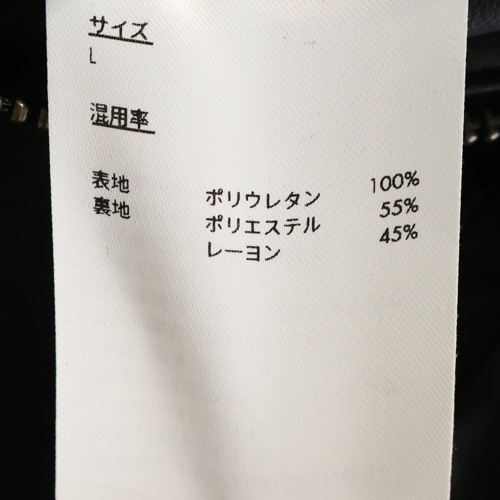 ADER ERROR(アーダーエラー) FAKE LEATHER JACKET PRODUCT 14 フェイク レザー ジャケット ブラック BP01SSJK0801BK