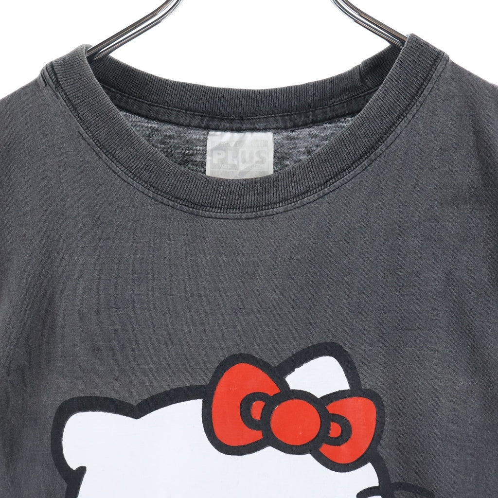 VINTAGE(ヴィンテージ) 90S-00S HALLO KITTY ビッグプリント クルーネック半袖Tシャツ ブラック