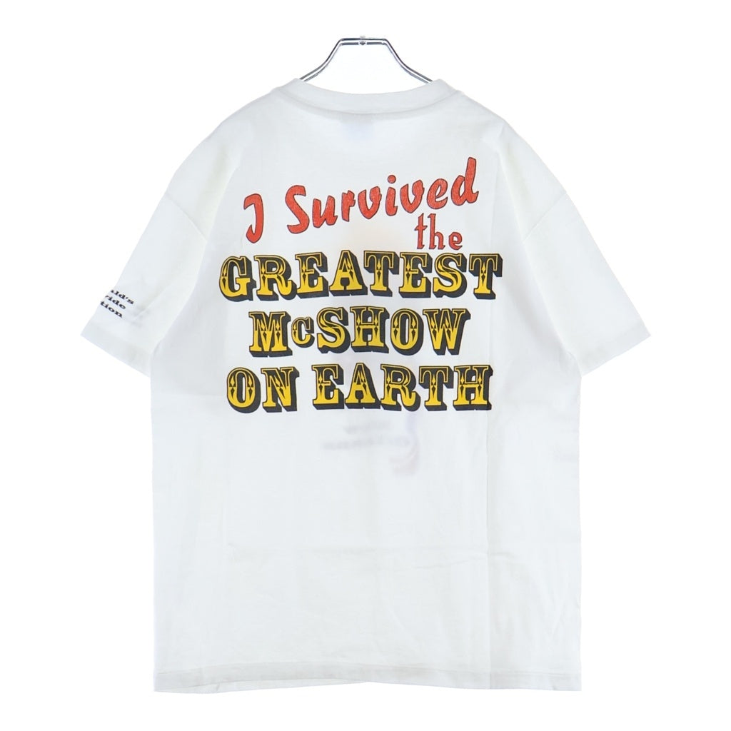 VINTAGE(ヴィンテージ) 90S McDonald ORLEANS グレイテストマックショー マクドナルド クルーネック半袖Tシャツ ホワイト