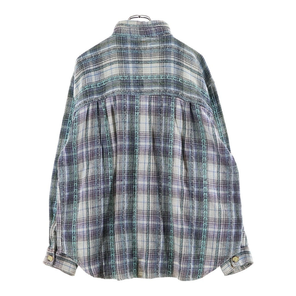 QUIKSILVER(クイックシルバー) CHECK FLANNEL L/S SHIRT チェック フランネル 長袖 シャツ ブルー/ブラウン/パープル T1093261