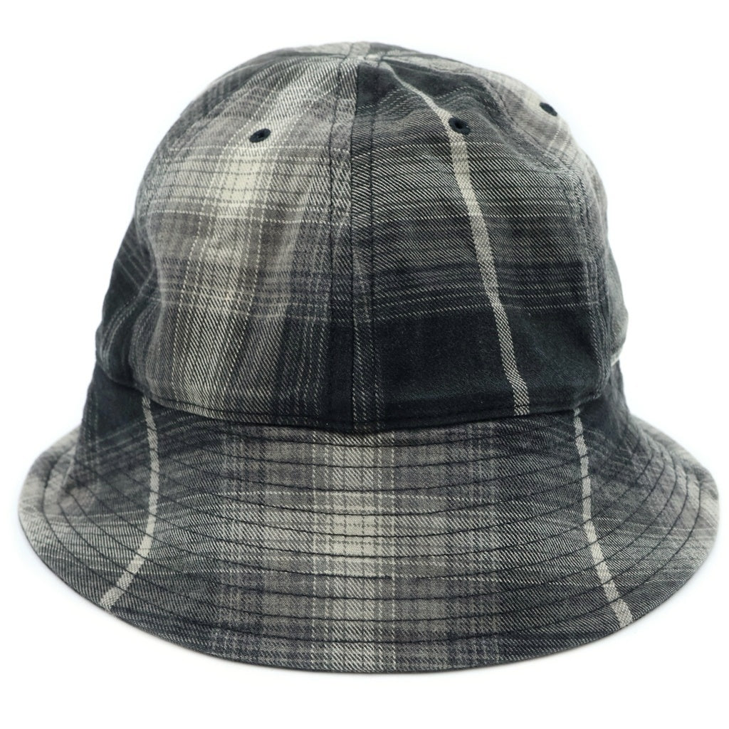 COOTIE(クーティー) 23SS R/C Ombre Check Ball Hat オンブレチェック ハット ブラック/グレー/ホワイト