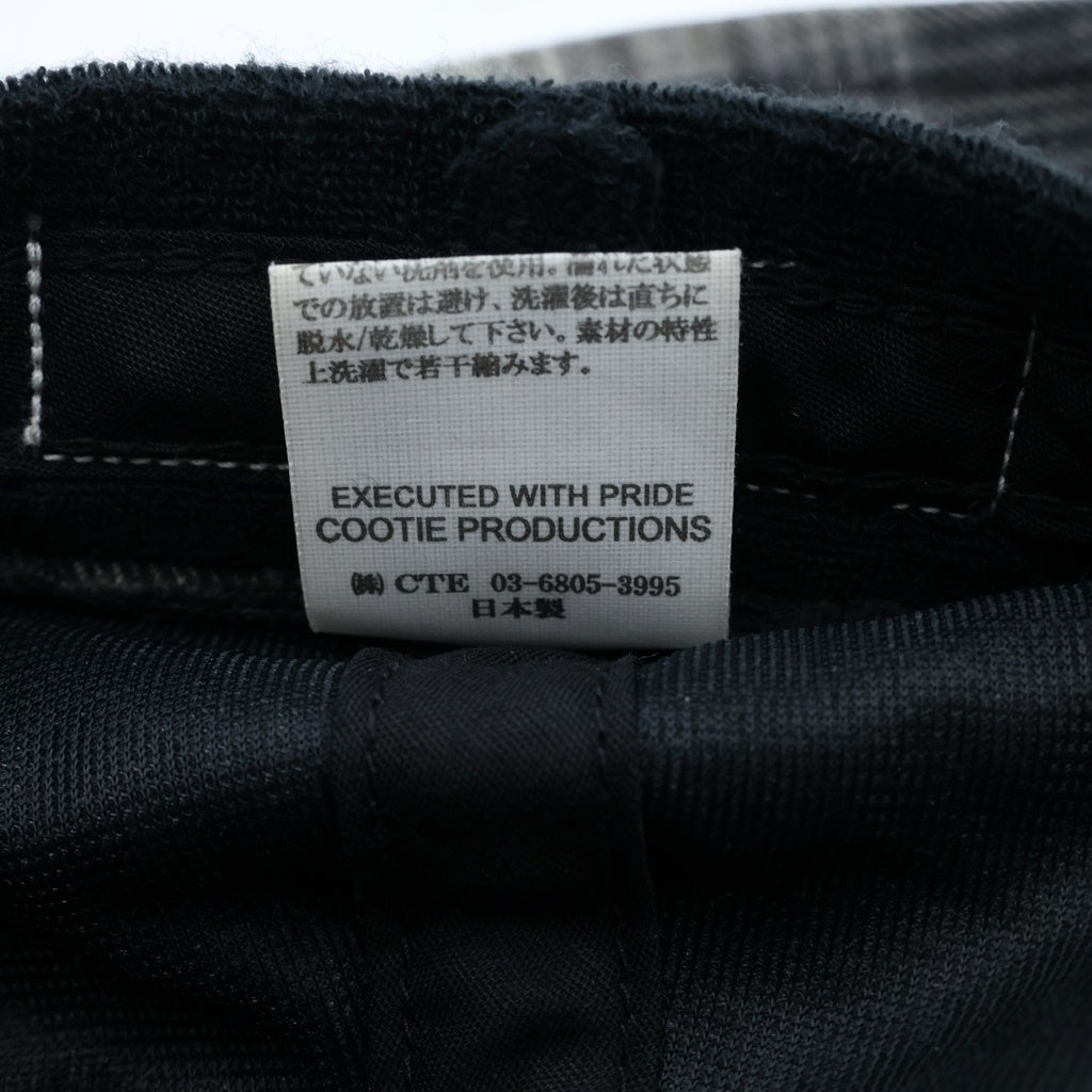 COOTIE(クーティー) 23SS R/C Ombre Check Ball Hat オンブレチェック ハット ブラック/グレー/ホワイト
