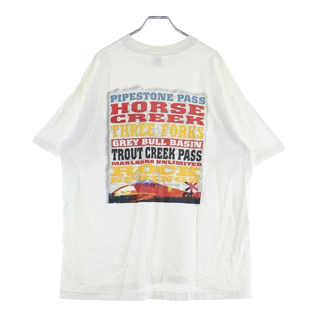 VINTAGE(ヴィンテージ) 90S MARLBORO UNLIMITED HORSE CREEK POCKET TEE マルボロ 半袖Tシャツ カットソー ホワイト