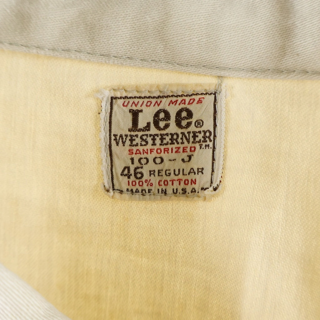 LEE(リー) 60S 100-J WESTERNER JACKET USA製 ウエスターナー ジャケット ベージュ
