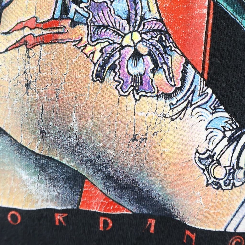VINTAGE(ヴィンテージ) 90S TATTOO FRONT PRINT TEE USA製 タトゥー フロントプリント 半袖Tシャツ カットソー ブラック