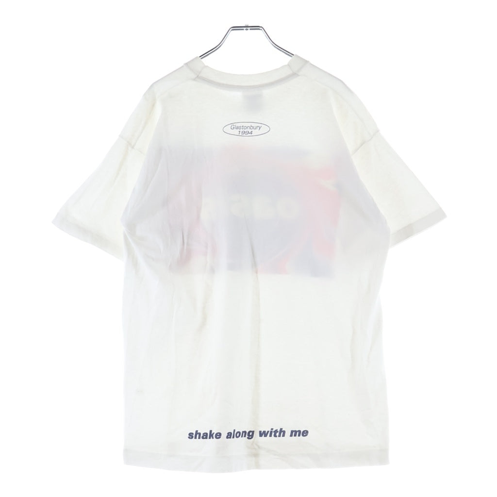 VINTAGE(ヴィンテージ) 90S OASIS 1995 UNION JACK LOGO オアシス ユニオンジャックロゴTシャツ クルーネック半袖Tシャツ ホワイト
