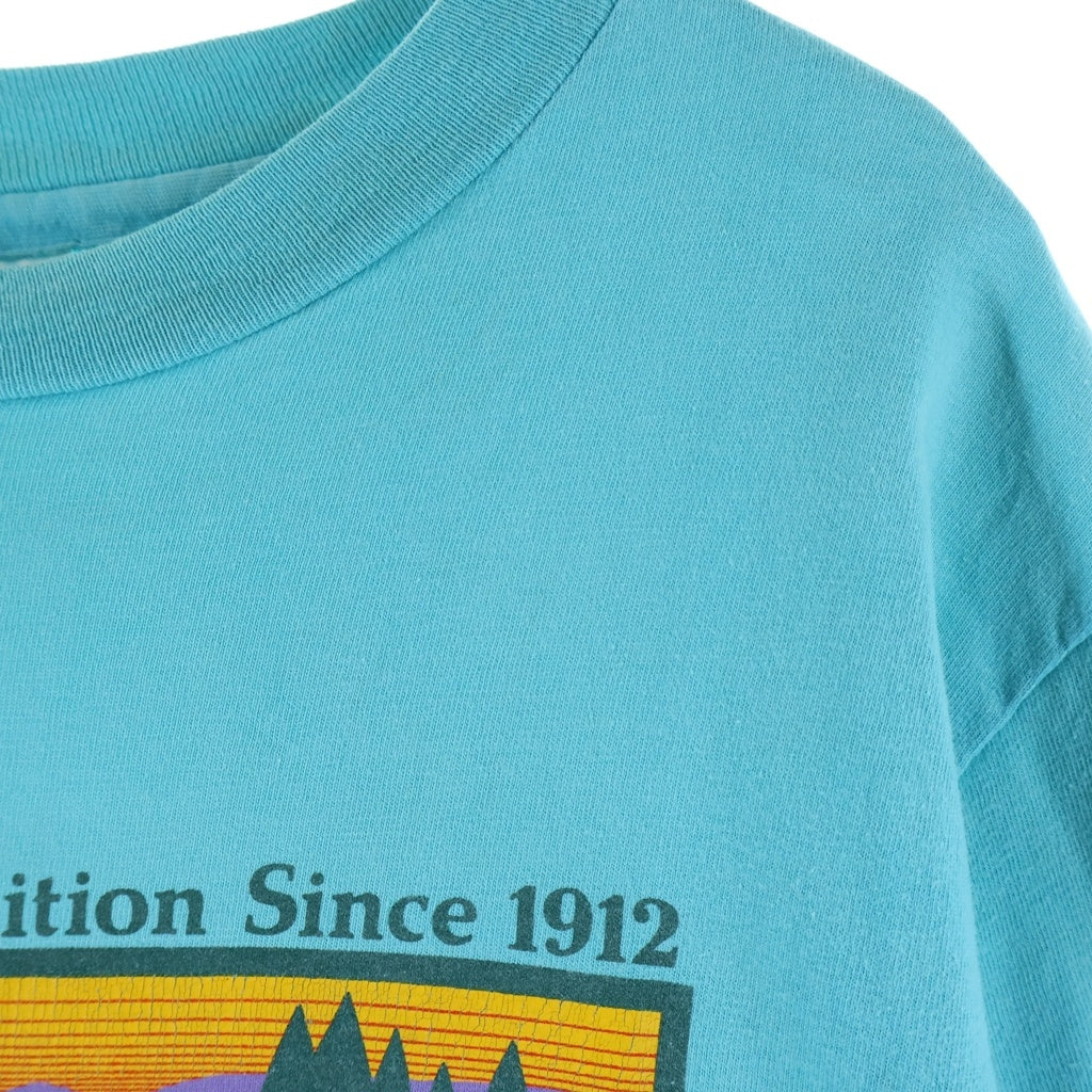 VINTAGE(ヴィンテージ) 90S L.L.BEAN LOGO TEE AN OUTDOOR TRADITION SINCE 1912 ビッグロゴクルーネック半袖Tシャツ ブルー