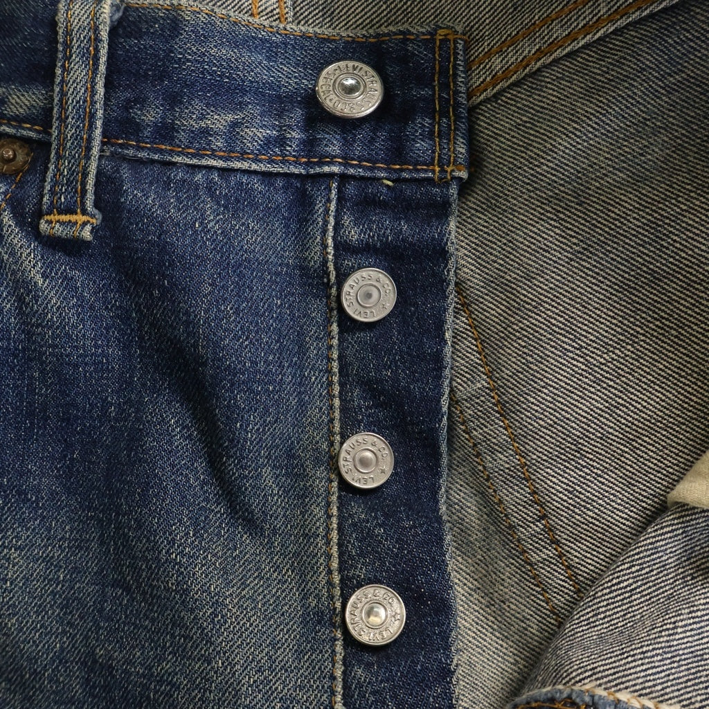 Levi's(リーバイス) 70S 501 BIG E 後期 並行ステッチ 足長R ボタン裏6 ズレカンデニムパンツ インディゴ