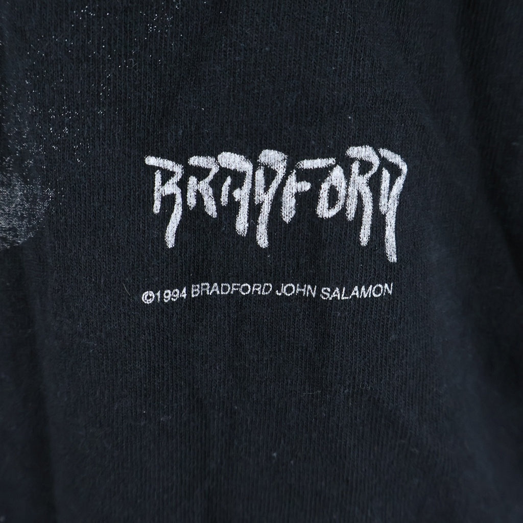 VINTAGE(ヴィンテージ) 90S BRADFORD GALLERY CURT COBAIN TEE カートコバーン 追悼 両面プリント半袖カットソーTシャツ ブラック