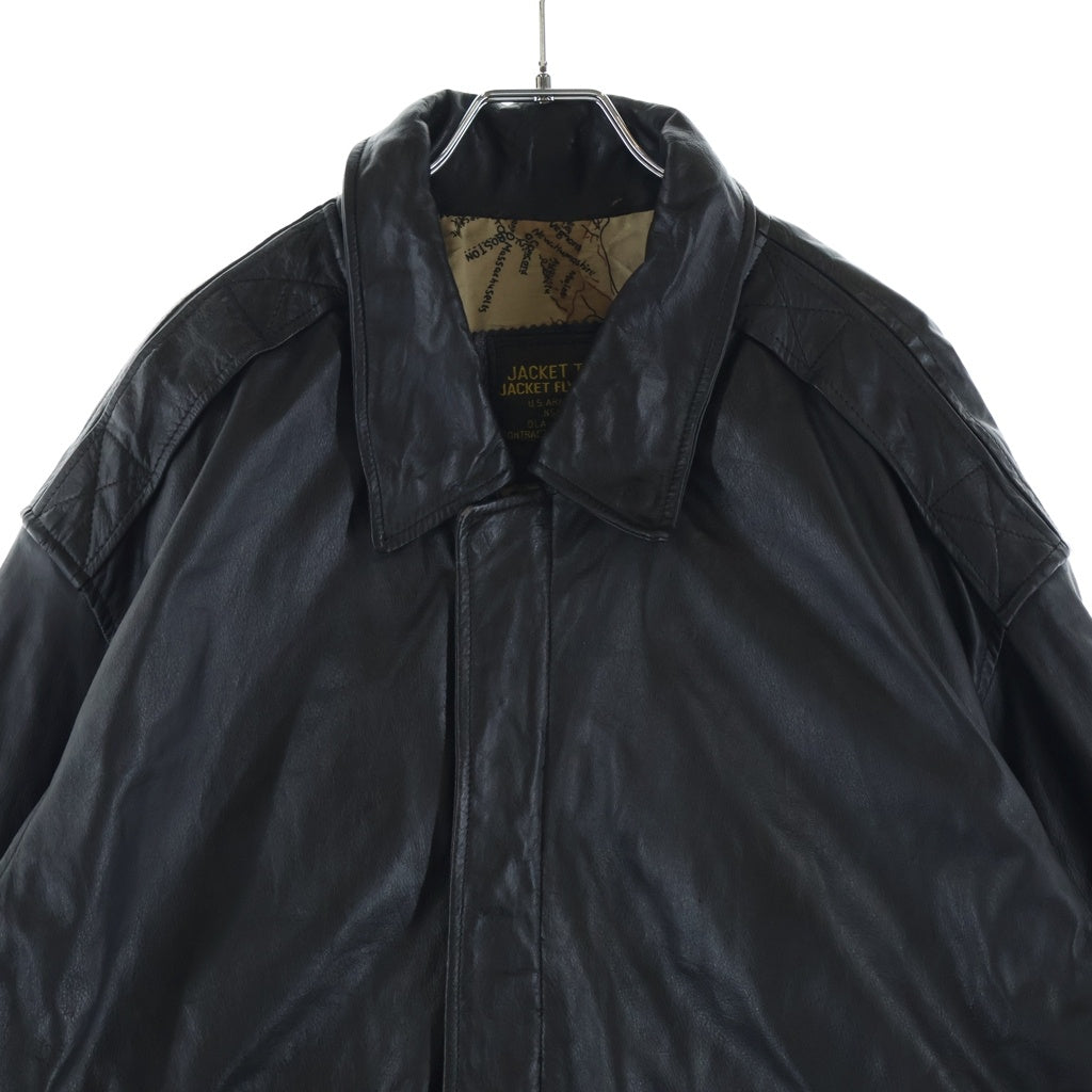 VINTAGE(ヴィンテージ) 80-90S A-2 TYPE LEATHER JACKET レザージャケット ブラック