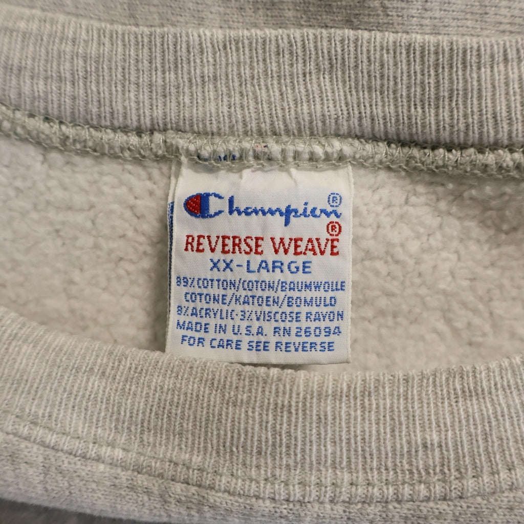 CHAMPION(チャンピオン) 80-90S REVERSE WEAVE IOWA COLLEGE SWEAT アイオワ カレッジ プリント スウェット グレー