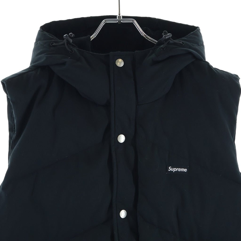 SUPREME(シュプリーム) 12AW Hooded Down Vest フーデッド ダウンベスト ブラック