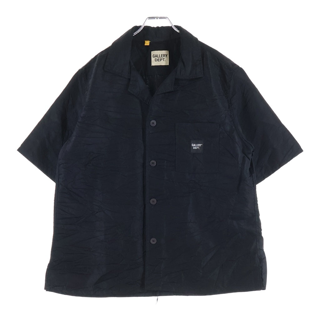 GALLERY DEPT.(ギャラリーデプト) PARKER BUTTON-UP WRINKLE SHIRT パーカー ボタンアップ リンクル シワ加工シャツ ブラック