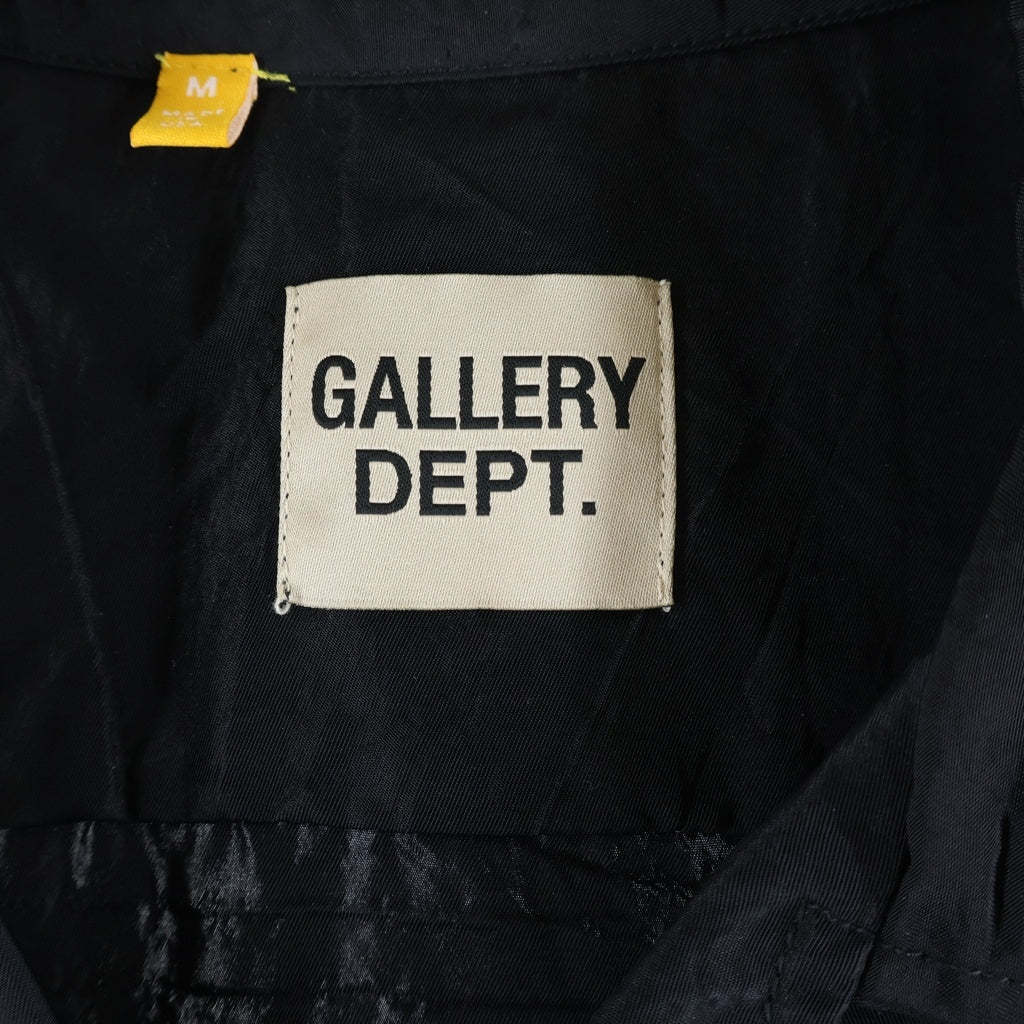 GALLERY DEPT.(ギャラリーデプト) PARKER BUTTON-UP WRINKLE SHIRT パーカー ボタンアップ リンクル シワ加工シャツ ブラック