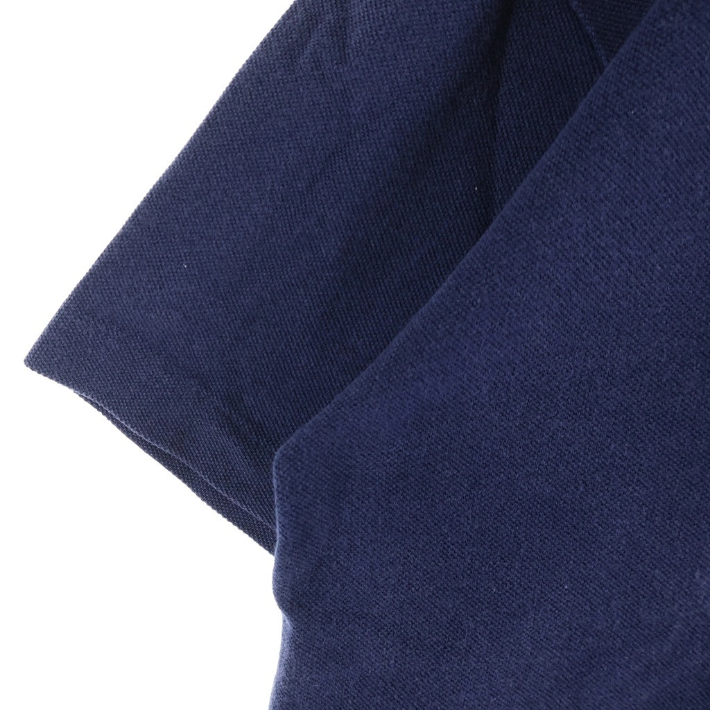 COMME des GARCONS HOMME PLUS(コムデギャルソンオムプリュス) 00S S/S POLO SHIRT コットン ソリッド 半袖ポロシャツ ネイビー PE-T027