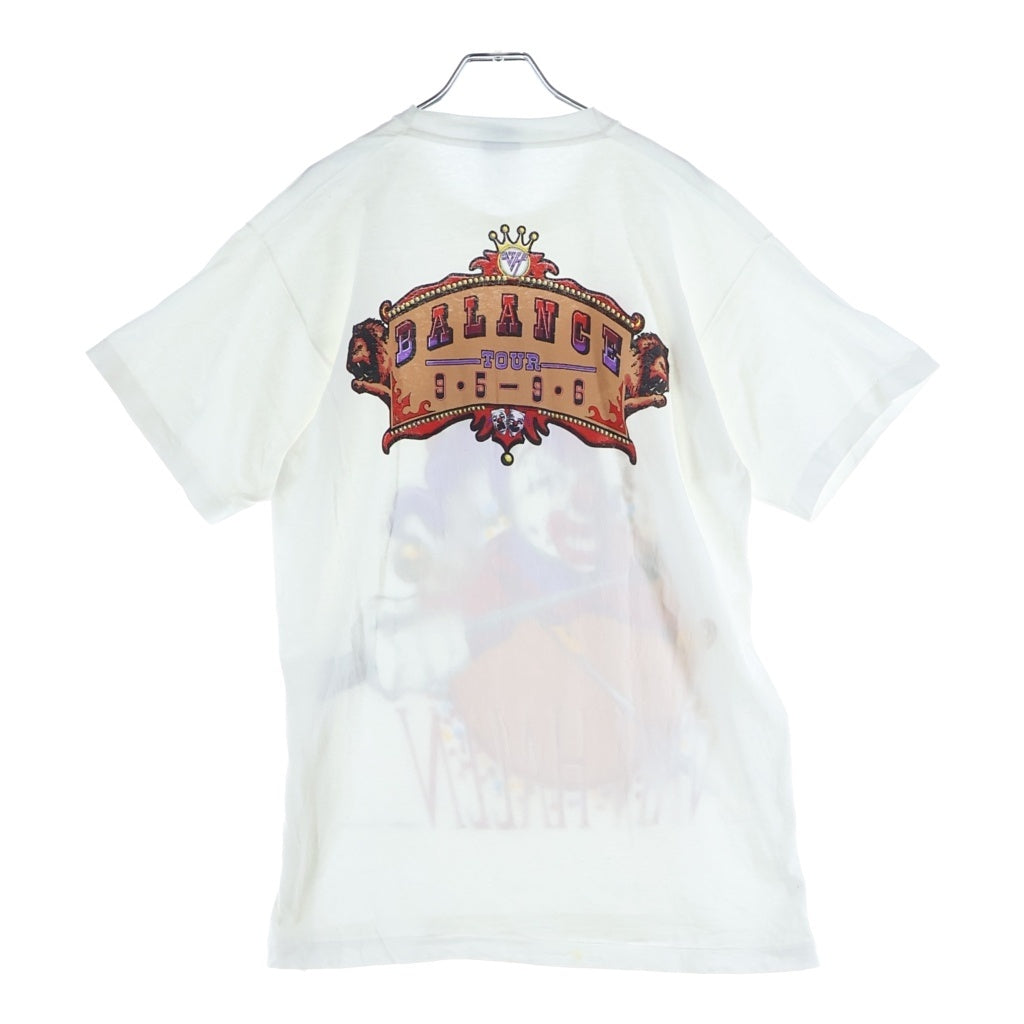 VINTAGE(ヴィンテージ) 90S VAN HALEN BALANCE TOUR 1995-1996 ピエロ 両面プリント 半袖Tシャツ カットソー ホワイト
