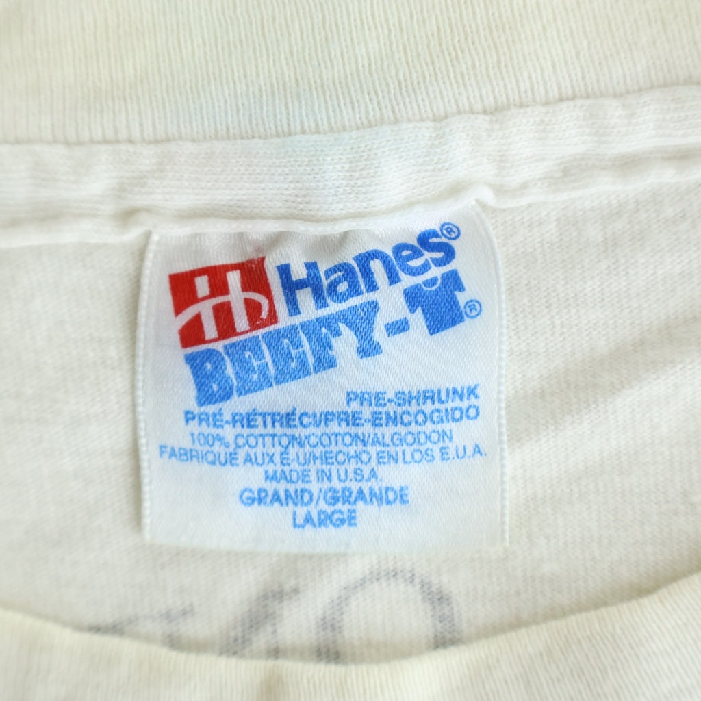 VINTAGE(ヴィンテージ) 90S U2 ONE SMALL THE FLOWERS WHILE YOU CAN バンドTシャツ クルーネック半袖カットソー ホワイト