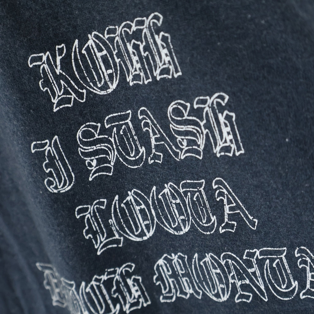 NO BRAND(ノーブランド) KOHH DIRTBOYS LIVE TEE ダートボーイズ クルーネック半袖Tシャツ ブラック