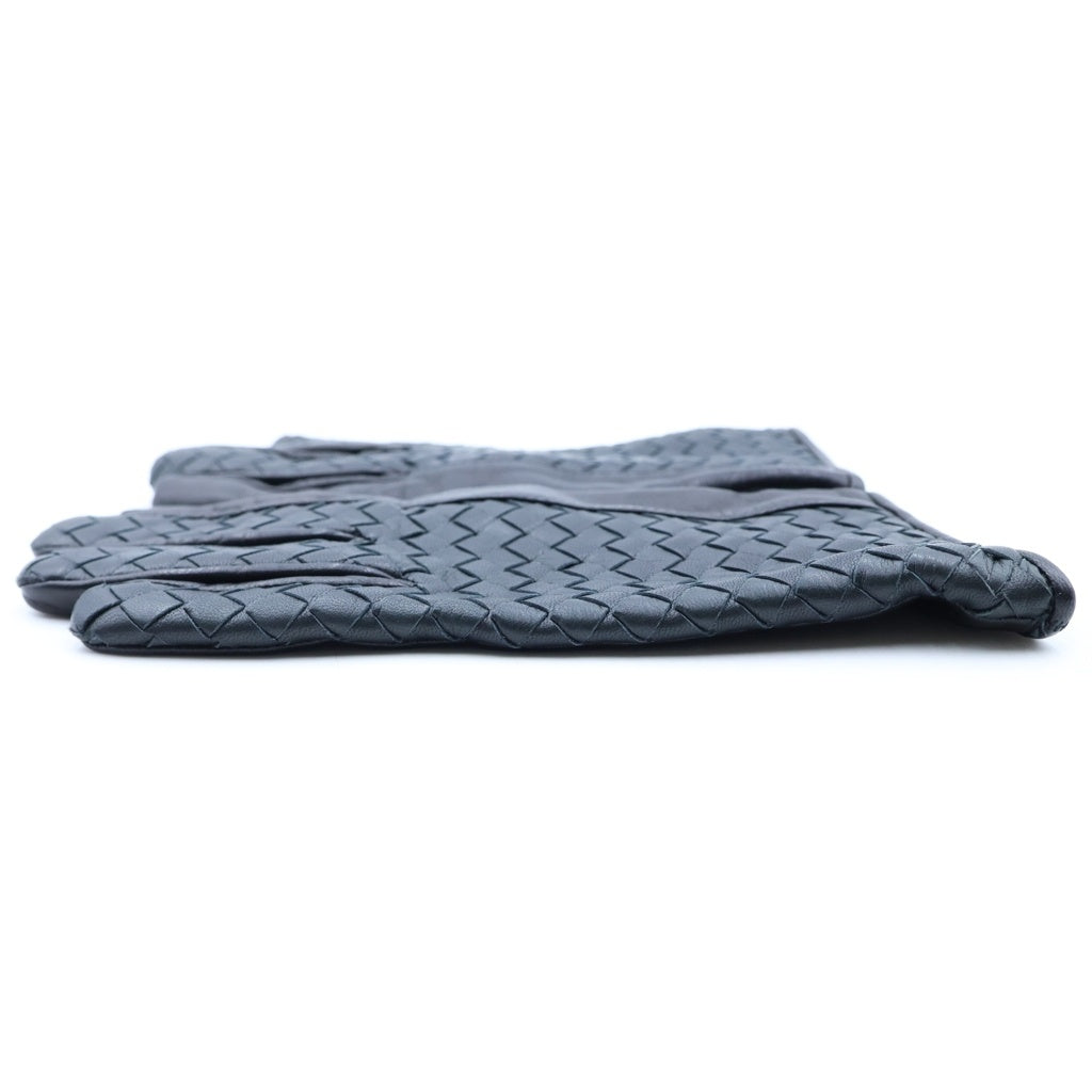 BOTTEGA VENETA(ボッテガヴェネタ) INTRECCIATO LEATHER GLOVES レザー イントレチャート グローブ 手袋 ブラック 434066 V5100