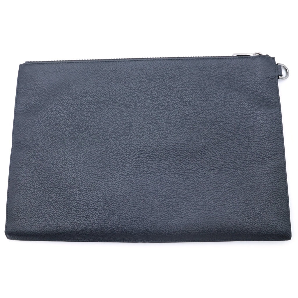 Christian Dior(クリスチャンディオール) CD ICON LEATHER CLUTCH BAG レザー セカンド クラッチ バッグ ブラック