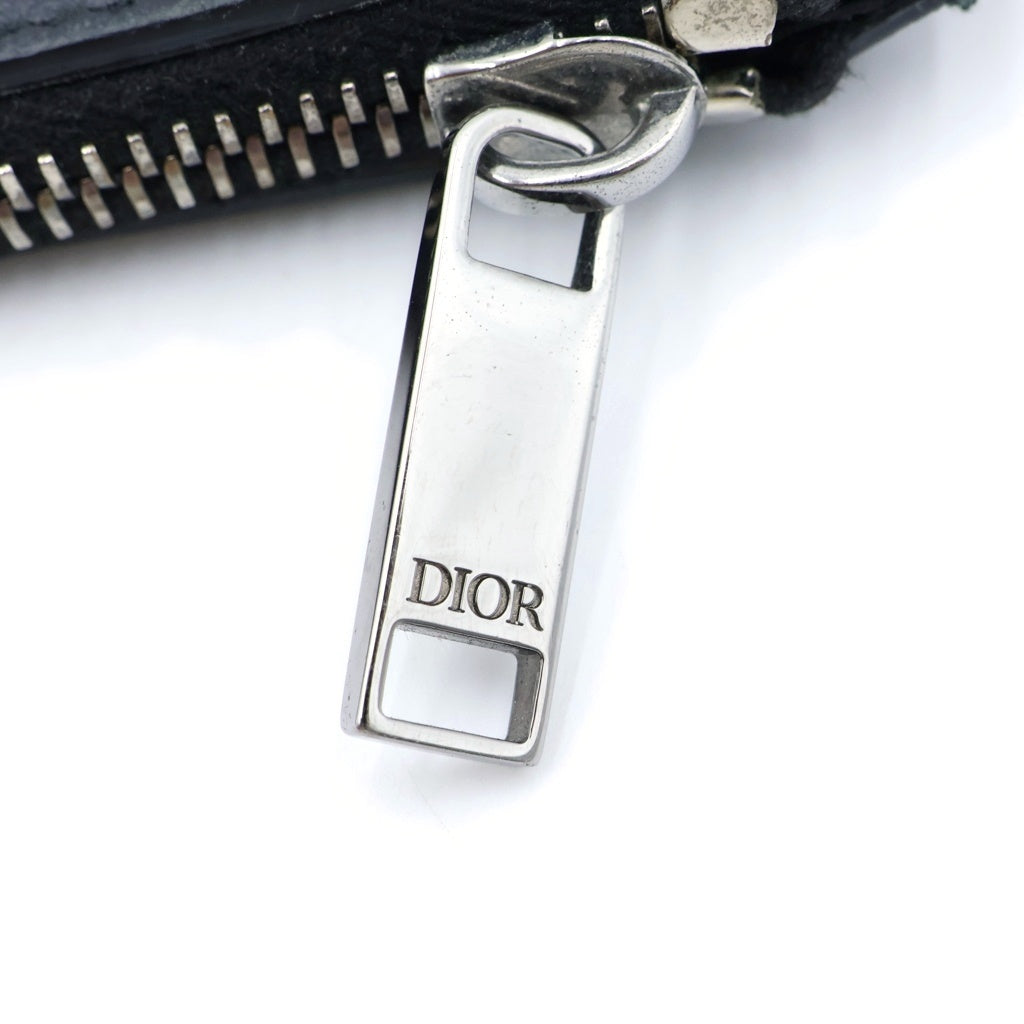 Christian Dior(クリスチャンディオール) CD ICON LEATHER CLUTCH BAG レザー セカンド クラッチ バッグ ブラック