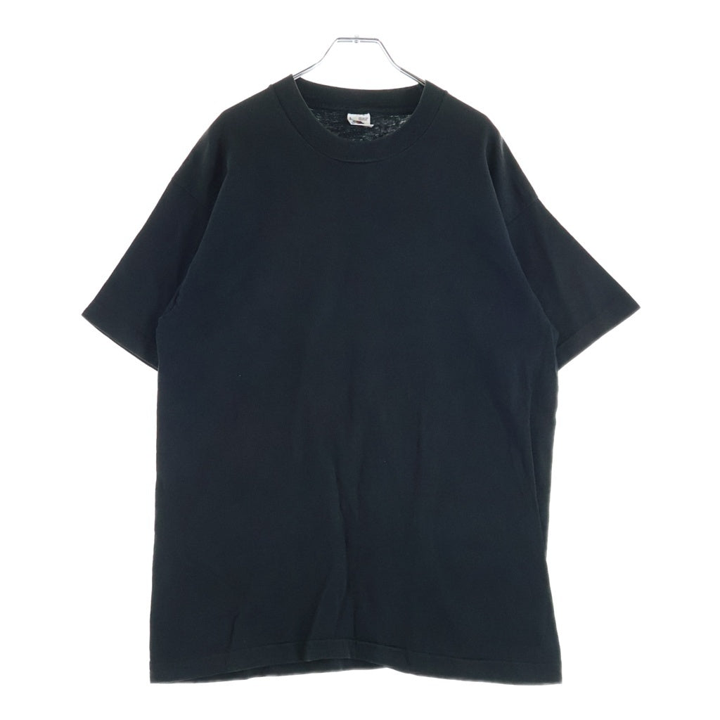 VINTAGE(ヴィンテージ) 90S SOLID TEE FRUIT OF THE LOOM 無地 シングルステッチ 半袖Tシャツ カットソー ブラック