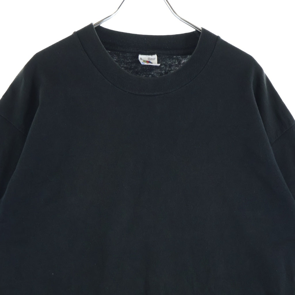 VINTAGE(ヴィンテージ) 90S SOLID TEE FRUIT OF THE LOOM 無地 シングルステッチ 半袖Tシャツ カットソー ブラック