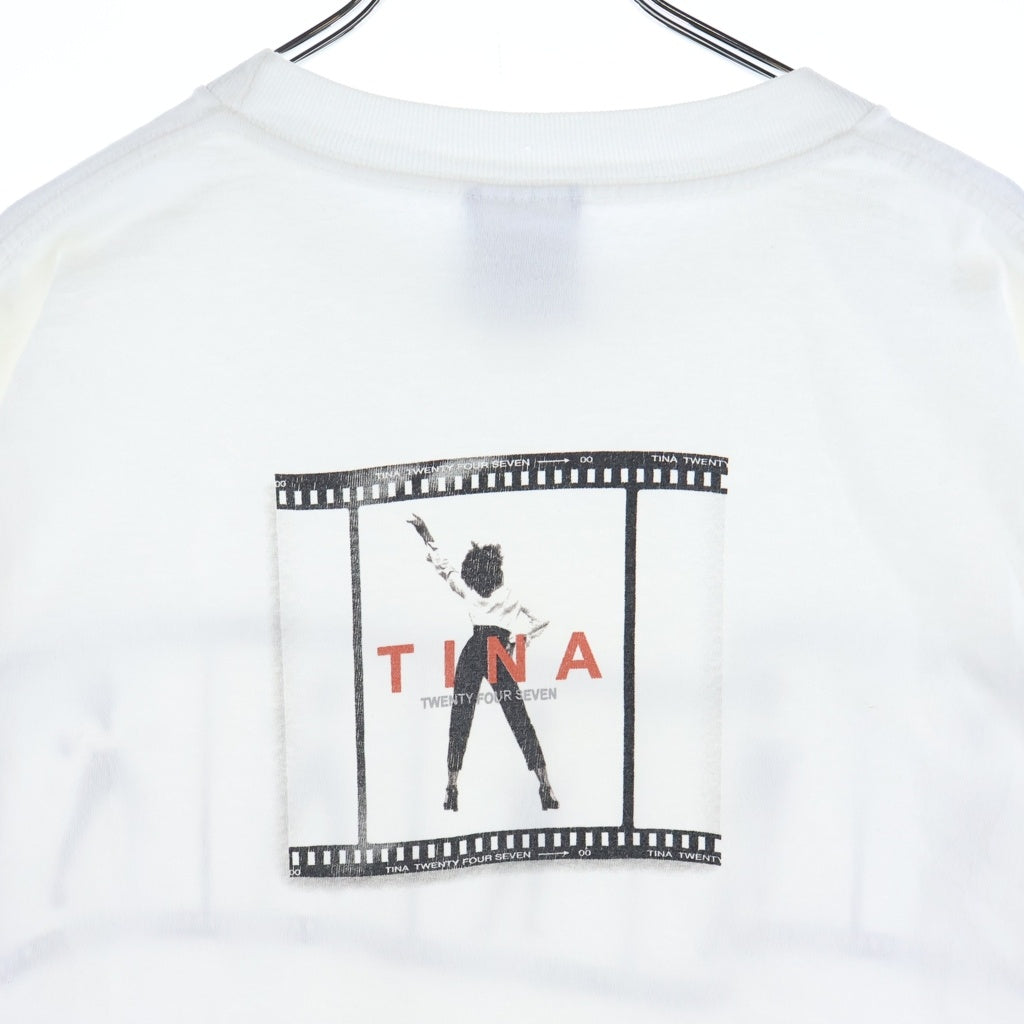 VINTAGE(ヴィンテージ) 90-00S TINA TURNER TWENTY FOUR SEVEN TOUR TEE ティナ ターナー ツアー 半袖Tシャツ カットソー ホワイト