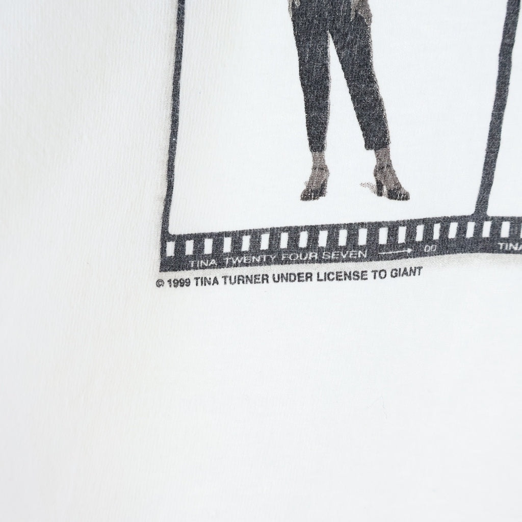 VINTAGE(ヴィンテージ) 90-00S TINA TURNER TWENTY FOUR SEVEN TOUR TEE ティナ ターナー ツアー 半袖Tシャツ カットソー ホワイト