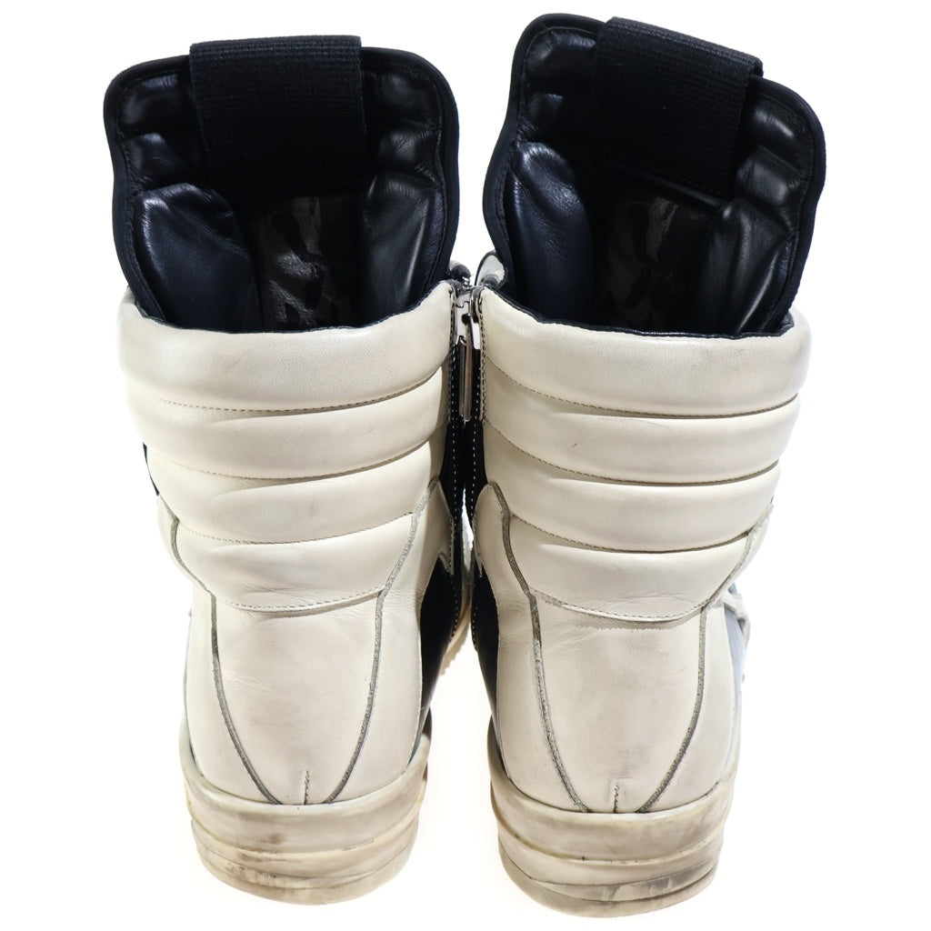 Rick Owens(リックオウエンス) GEOBASKET LUXOR BLACK MILK ジオバスケット ルクソール ハイカットスニーカー ブラック/ホワイト RU02C7894