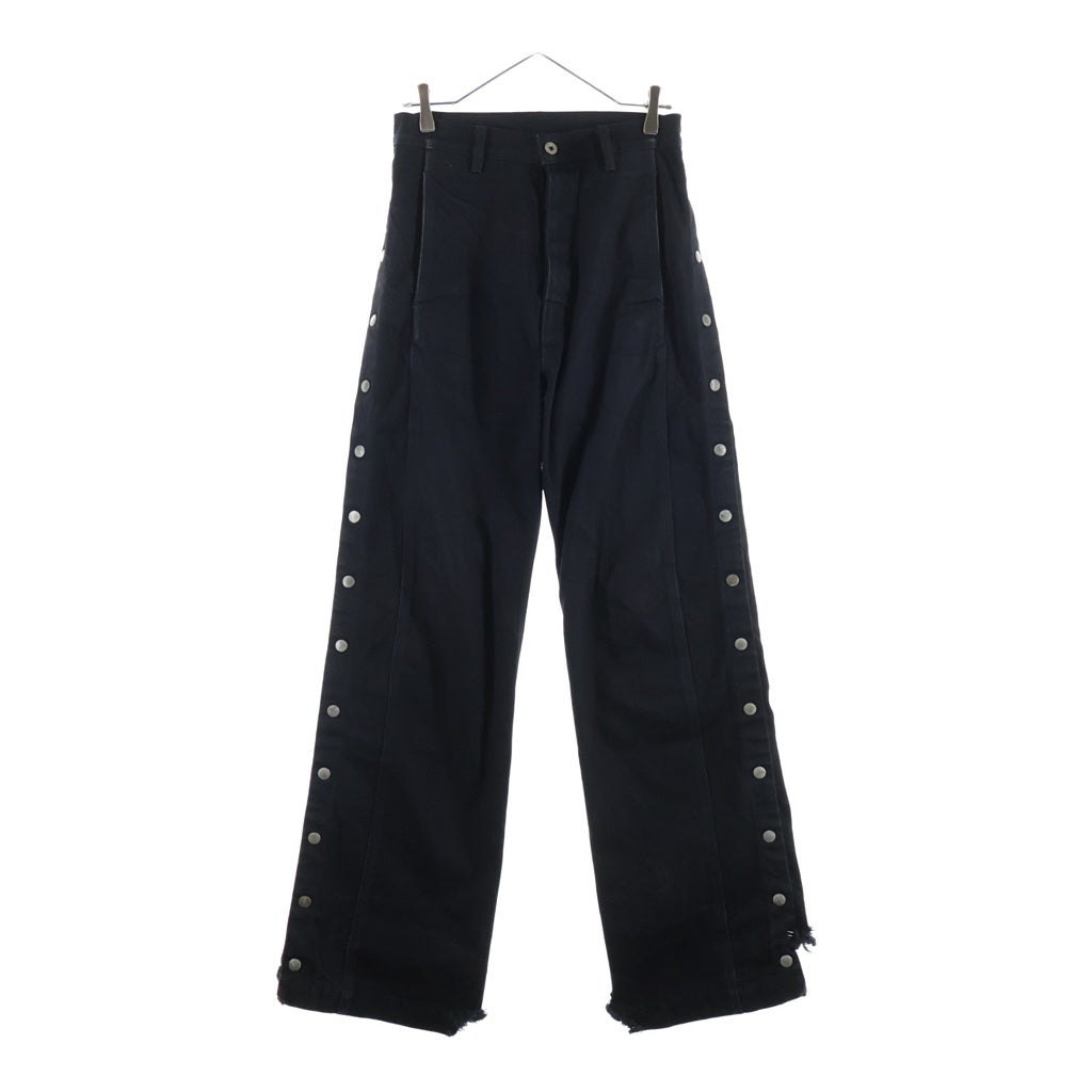 Rick Owens DRKSHDW(リックオウエンス ダークシャドウ) PUSHER WIDE LEG COTTON JEANS プッシャーワイドレゴコットンジーンズ DL02C3390-HBLKJP