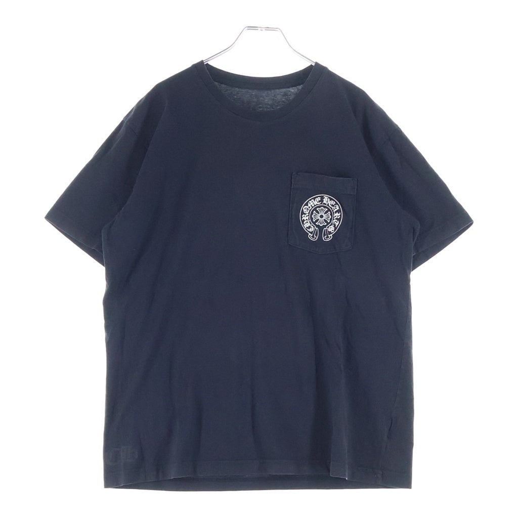 CHROME HEARTS(クロムハーツ) HEROES PROJECT S/S TEE ヒーローズプロジェクト バックプリント半袖Tシャツ クルーネックカットソー ブラック