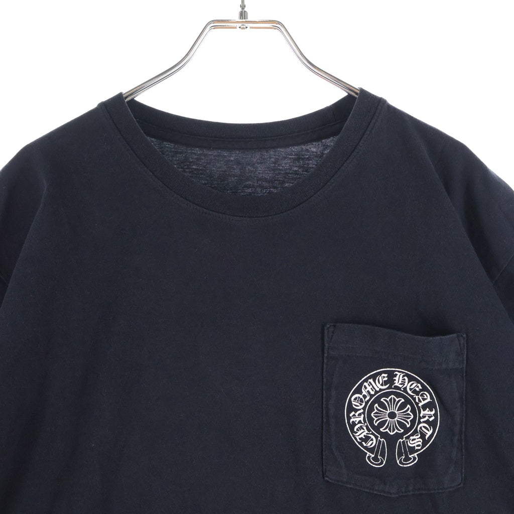 CHROME HEARTS(クロムハーツ) HEROES PROJECT S/S TEE ヒーローズプロジェクト バックプリント半袖Tシャツ クルーネックカットソー ブラック
