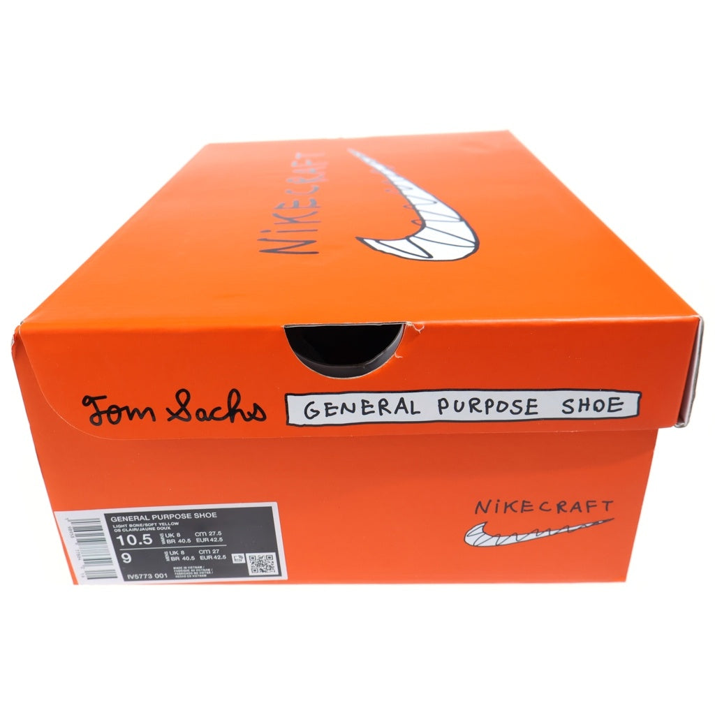 NIKE(ナイキ) ×Tom Sachs NIKECRAFT WOMEN'S GENERAL PURPOSE SHOE LOSER トムサックス ジェネラル パーパス シュー ルーザー ローカットスニーカー ホワイト/レッド IV5773-001