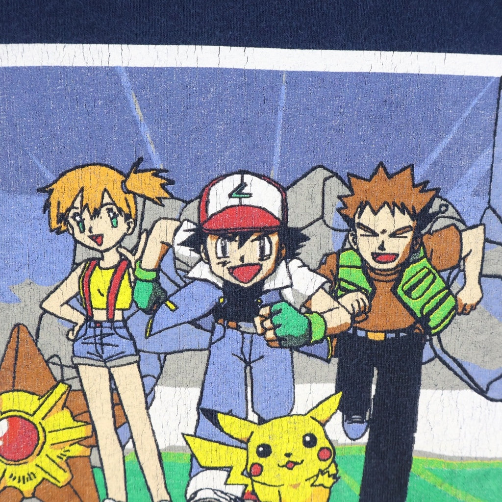 VINTAGE(ヴィンテージ) 90S POKEMON TEE アニメTシャツ クルーネック半袖カットソー ネイビー